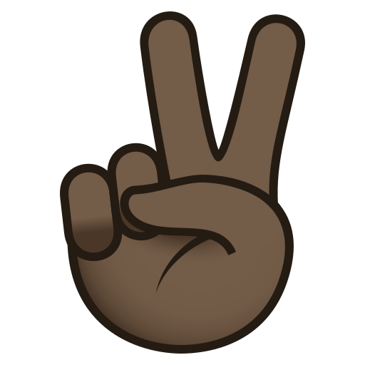 Victory Hand: Dark Skin Tone, the previous design