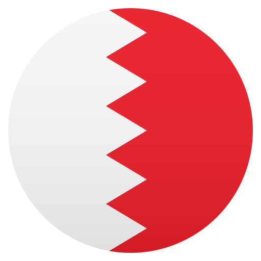 Flag: Bahrain as drawn by JoyPixels in 6.0