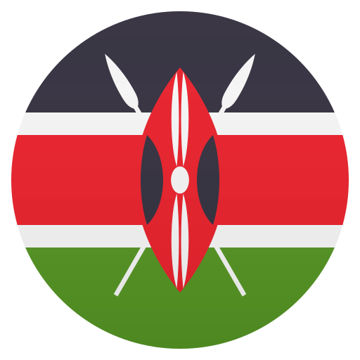 Flag: Kenya as drawn by JoyPixels in 6.0