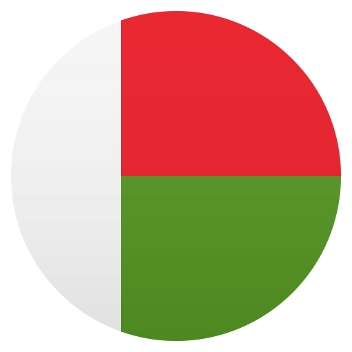 Flag: Madagascar as drawn by JoyPixels in 6.0