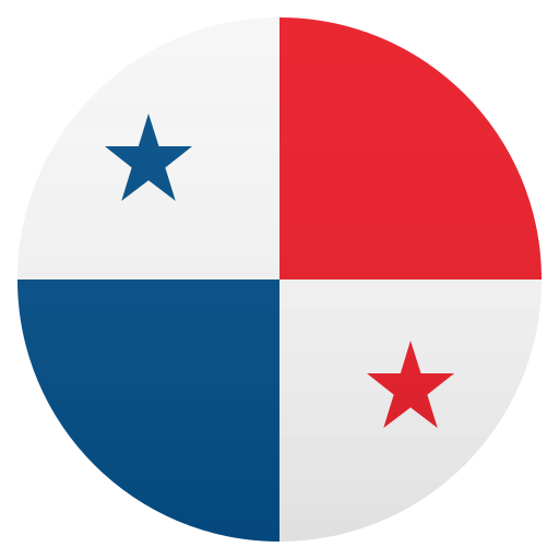 Flag: Panama as drawn by JoyPixels in 6.0