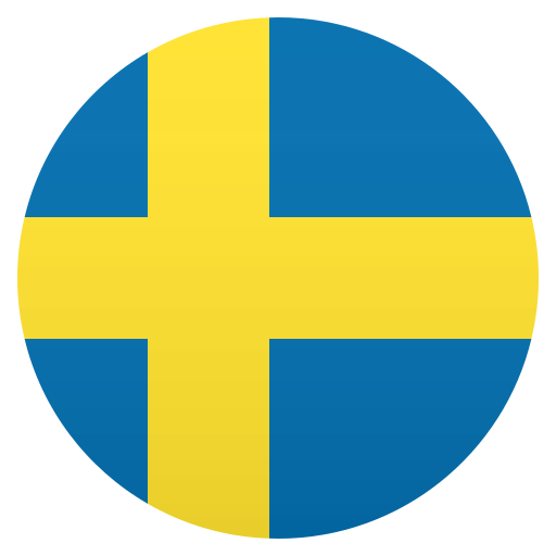 Flag: Sweden as drawn by JoyPixels in 6.0