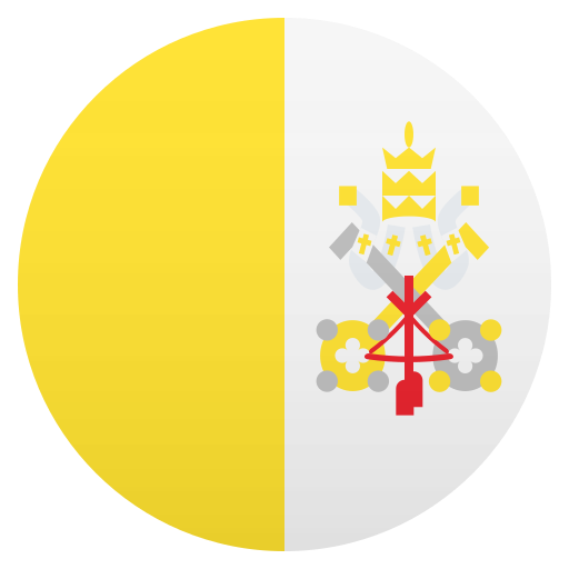 Flag: Vatican City as drawn by JoyPixels in 6.0