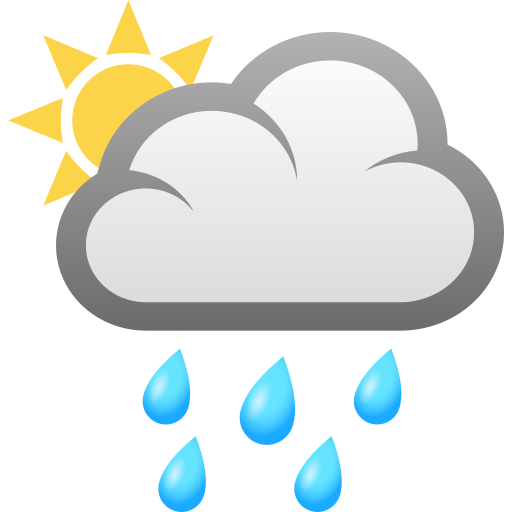 Sun Behind Rain Cloud as drawn by JoyPixels in 6.0