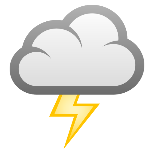 Nube Con Rayo as drawn by JoyPixels in 6.0
