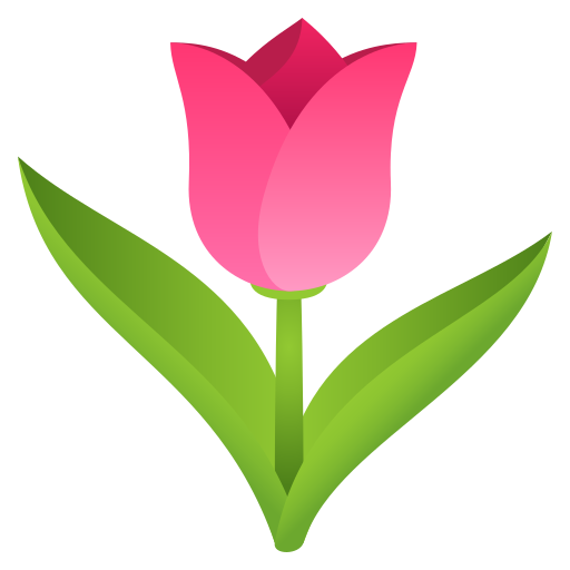Tulip as drawn by JoyPixels in 6.0