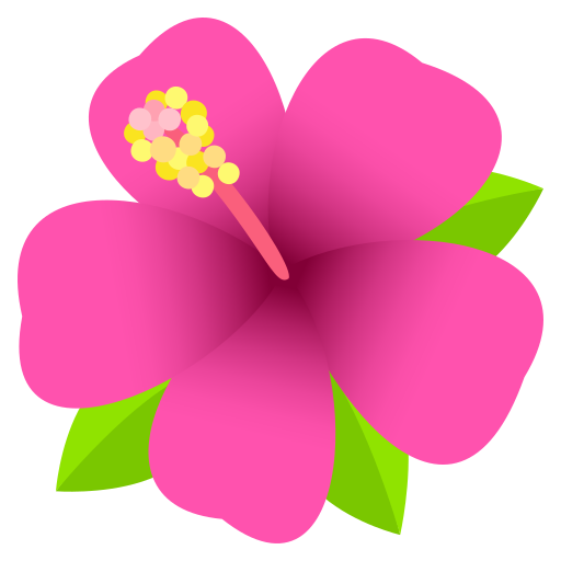 Hibiscus as drawn by JoyPixels in 6.0