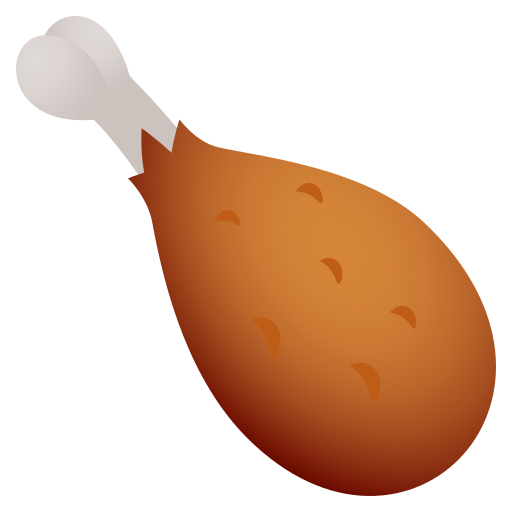 Poultry Leg as drawn by JoyPixels in 6.0