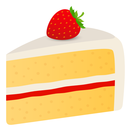 Shortcake as drawn by JoyPixels in 6.0