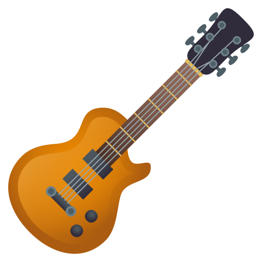 Guitar as drawn by JoyPixels in 6.0