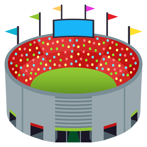 Stadium as drawn by JoyPixels in 6.0