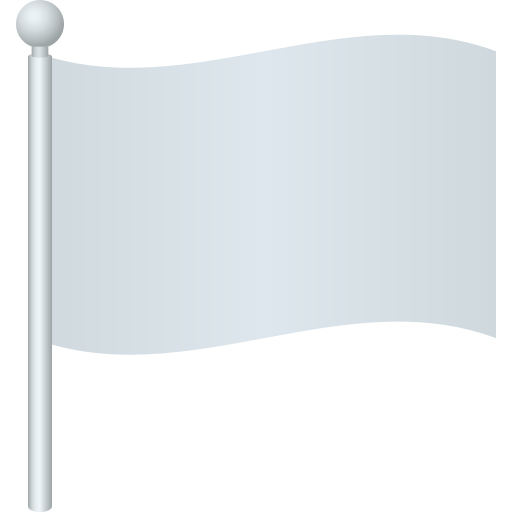 White Flag as drawn by JoyPixels in 6.0