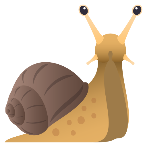 Caracol as drawn by JoyPixels in 6.0