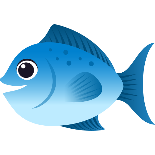 Fish as drawn by JoyPixels in 6.0