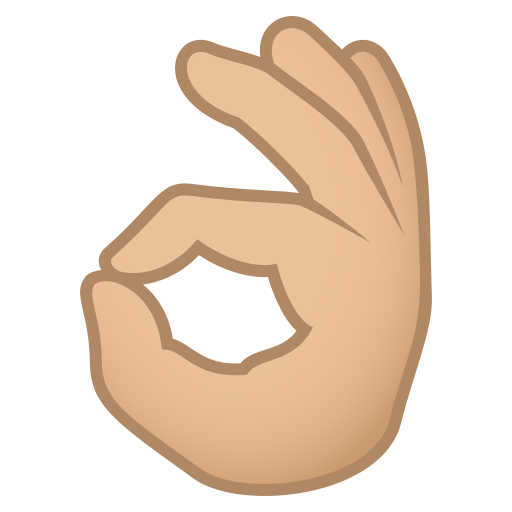 OK Hand: Medium-Light Skin Tone, the design in this release
