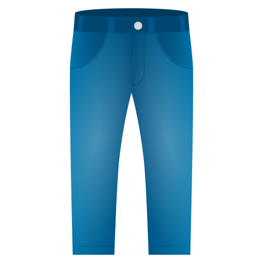 Jeans as drawn by JoyPixels in 6.0