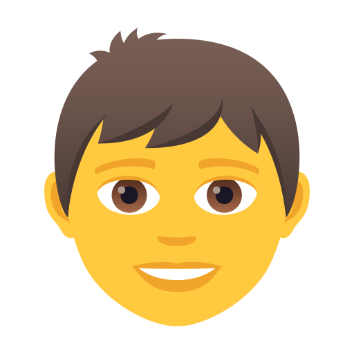 Boy as drawn by JoyPixels in 6.0