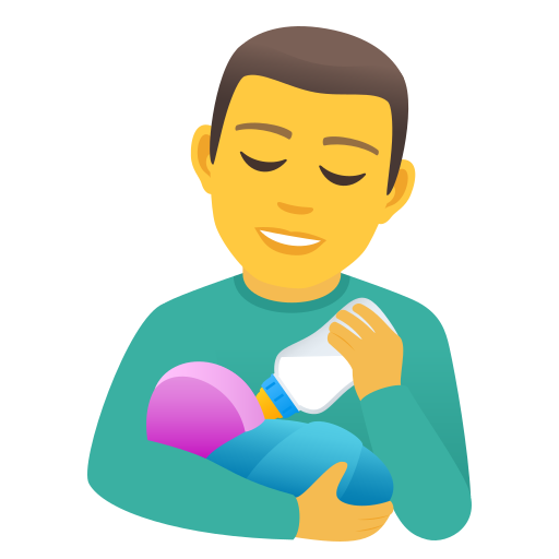 Man Feeding Baby, the design in this release