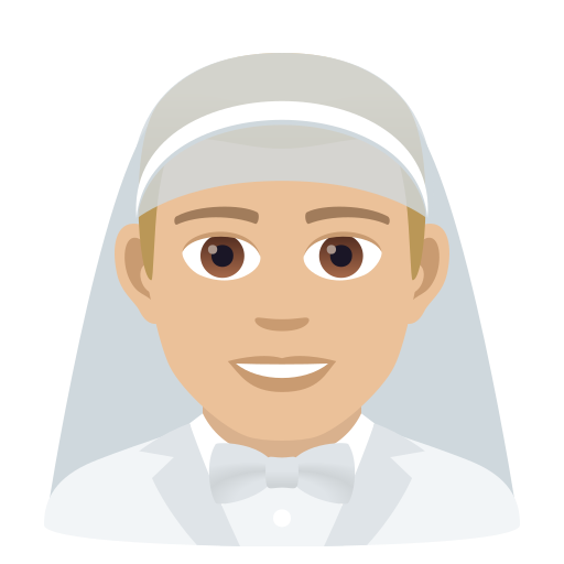 Man with Veil: Medium-Light Skin Tone, the design in this release