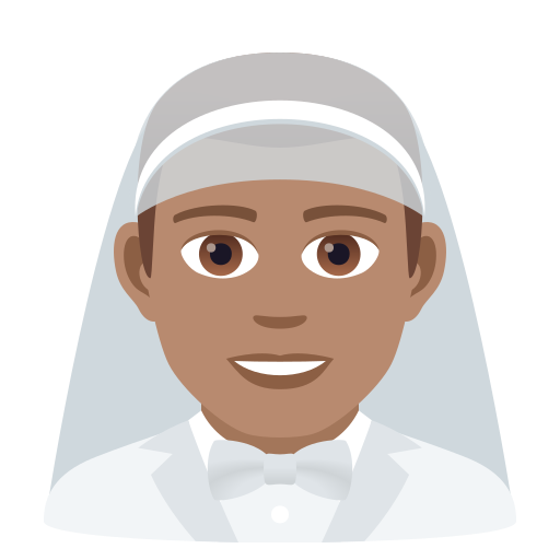 Man with Veil: Medium Skin Tone, the design in this release
