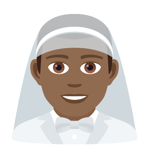 Man with Veil: Medium-Dark Skin Tone, the design in this release