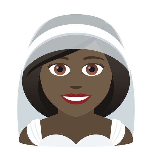 Woman with Veil: Dark Skin Tone, the design in this release