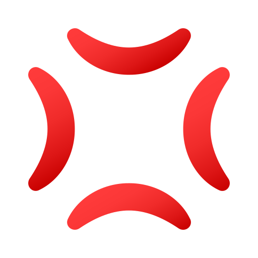 Anger Symbol as drawn by JoyPixels in 6.0