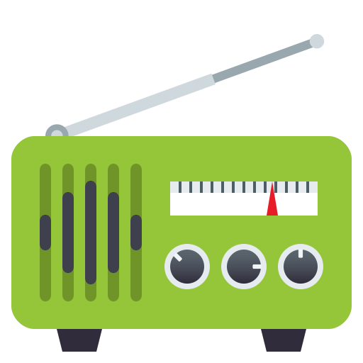 Radio as drawn by JoyPixels in 6.0