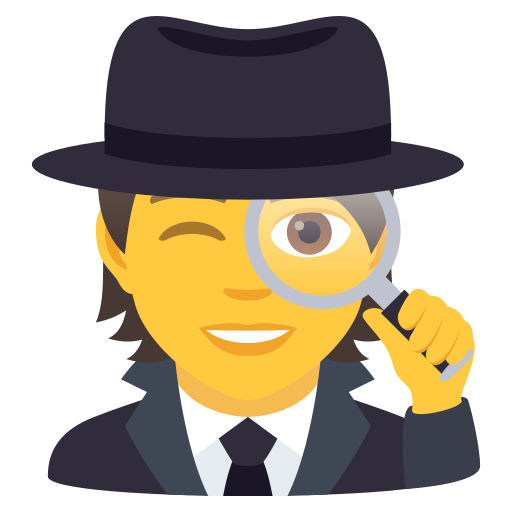 Detective as drawn by JoyPixels in 6.0