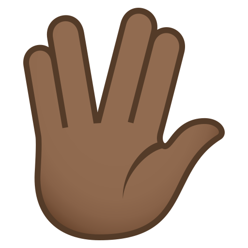 Vulcan Salute: Medium-Dark Skin Tone, the design in this release
