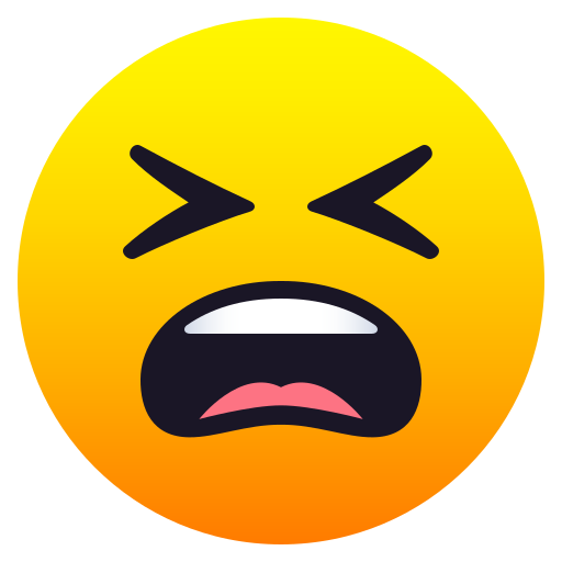 وجه متعب as drawn by JoyPixels in 6.0