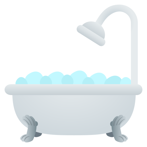 Bathtub as drawn by JoyPixels in 6.0