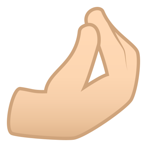 Pinched Fingers: Light Skin Tone, the design in this release