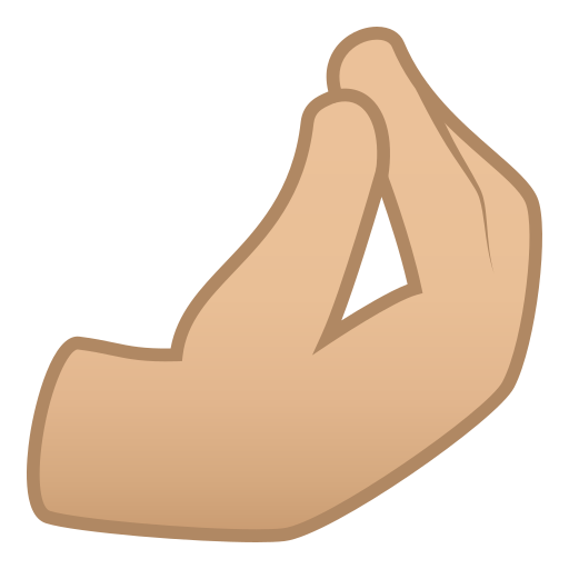Pinched Fingers: Medium-Light Skin Tone, the design in this release