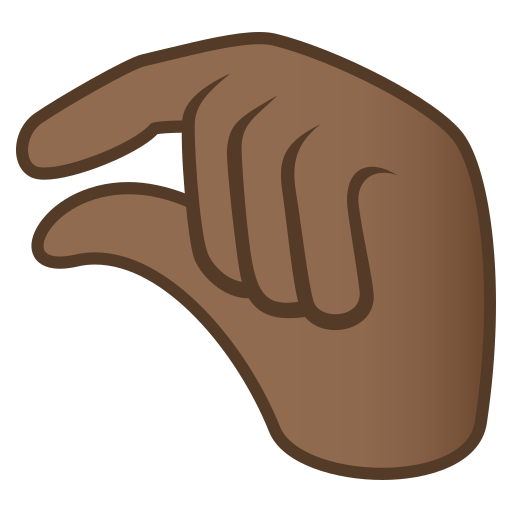 Pinching Hand: Medium-Dark Skin Tone, the design in this release
