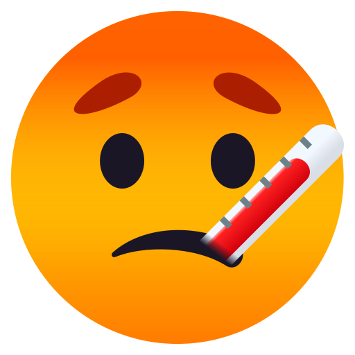 Face with Thermometer, the design in this release