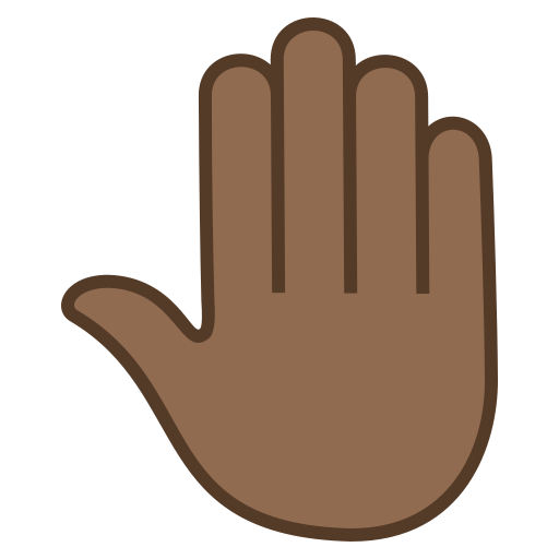 Raised Back of Hand: Medium-Dark Skin Tone, the design in this release