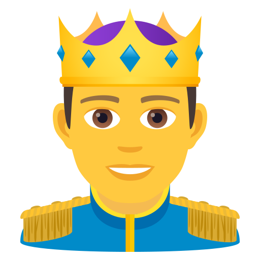 Prince as drawn by JoyPixels in 6.0