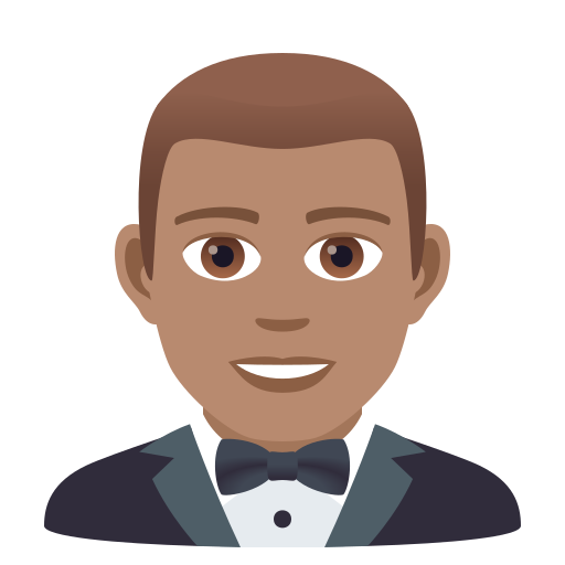 Man in Tuxedo: Medium Skin Tone, the design in this release