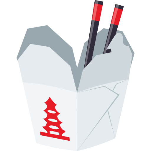 Takeout Box as drawn by JoyPixels in 6.0