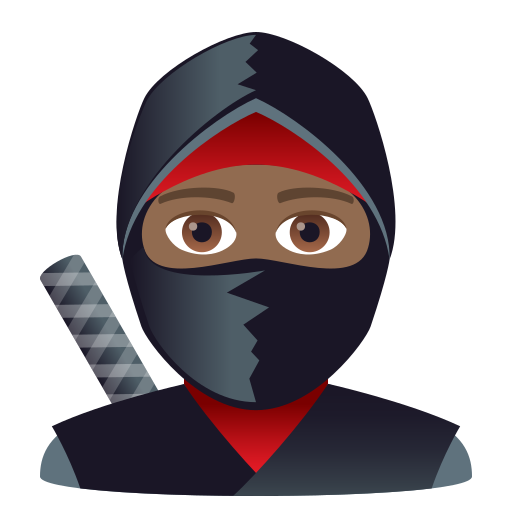 Ninja: Medium-Dark Skin Tone, the design in this release