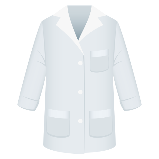 Lab Coat as drawn by JoyPixels in 6.0