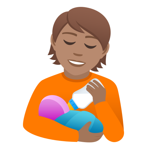 Person Feeding Baby: Medium Skin Tone, the design in this release