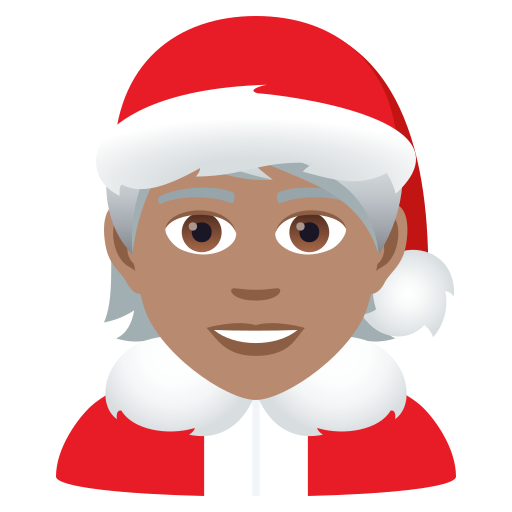 Mx Claus: Medium Skin Tone, the design in this release