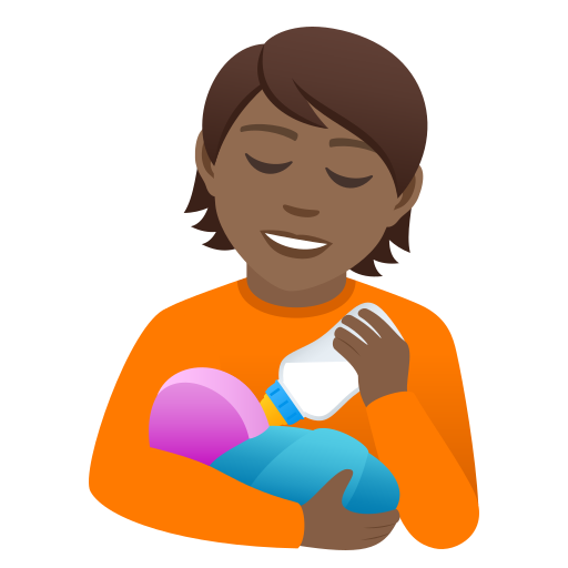 Person Feeding Baby: Medium-Dark Skin Tone, the design in this release