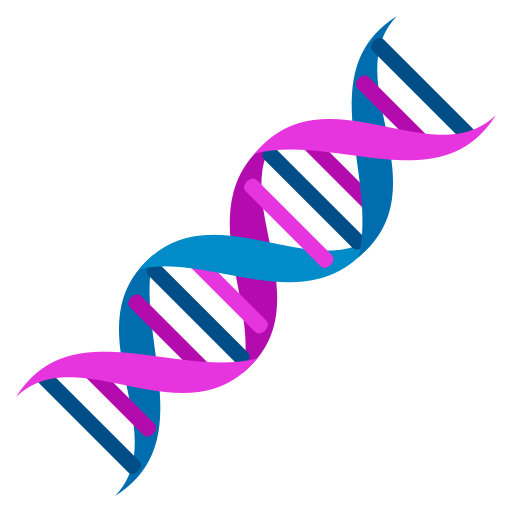 Dna as drawn by JoyPixels in 6.0