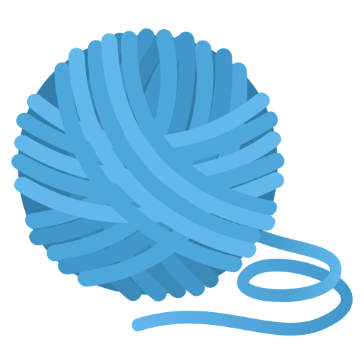 Yarn as drawn by JoyPixels in 6.0
