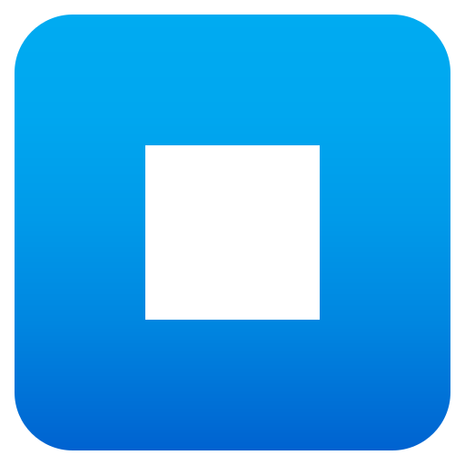 Stop Button as drawn by JoyPixels in 6.0