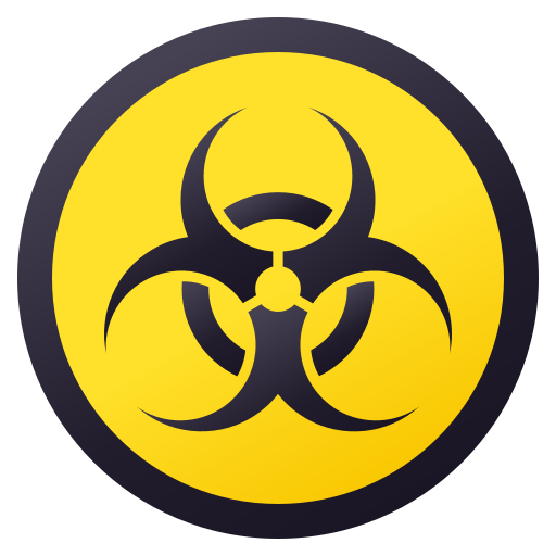 Biohazard as drawn by JoyPixels in 6.0