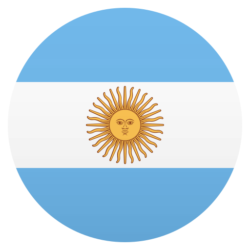 Flag: Argentina as drawn by JoyPixels in 6.5